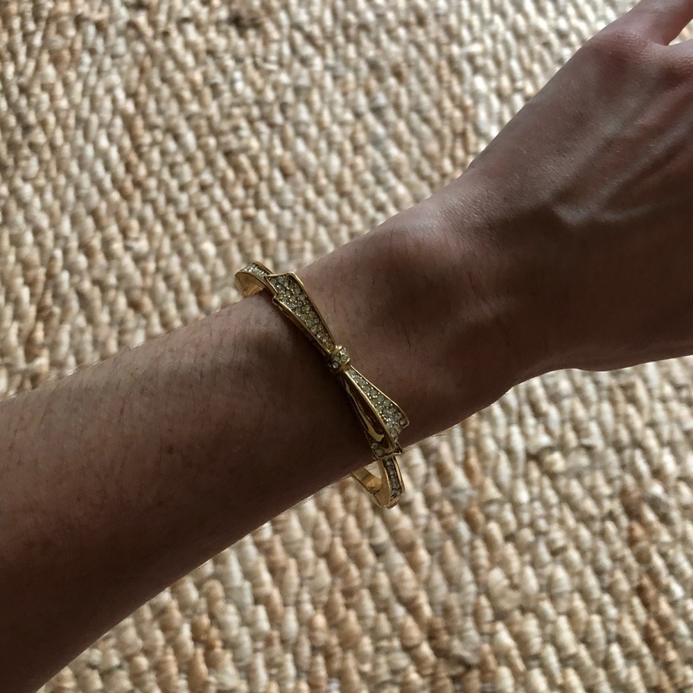 Kate Spade Sparkle Bow Bangle Bracelet